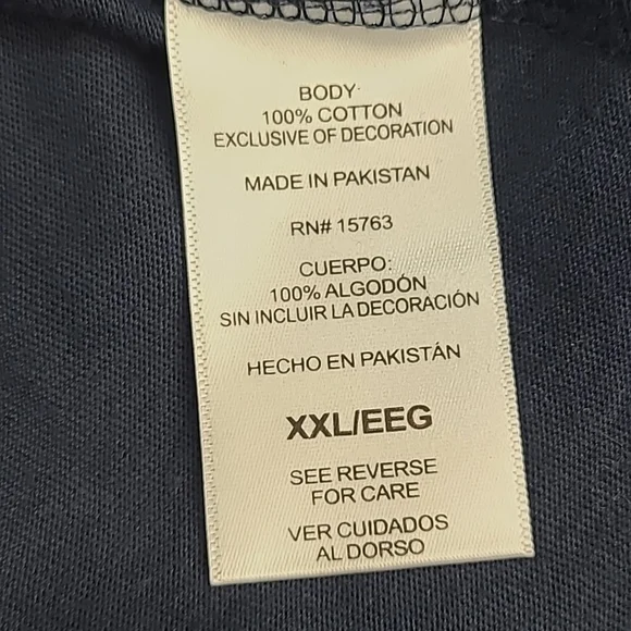 NWOT MENS NAVY BLUE SHORT SLEEVE CHAMPION TEE SHIRT - Picture 7 of 8